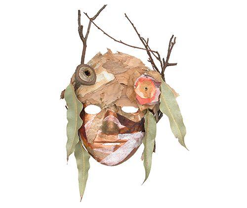 Papier-mache Full Face Mask - Zart