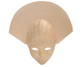 Papier-mache Headdress Face Mask - Zart