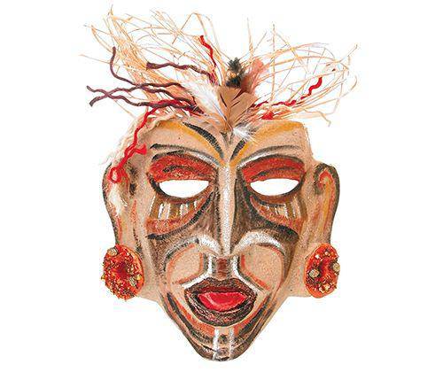 Papier-mache Primitive Mask - Zart