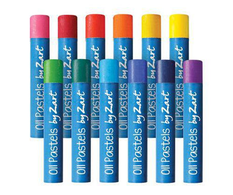 Basics Oil Pastels Cool and Warm Colours Pack of 48 - Zart