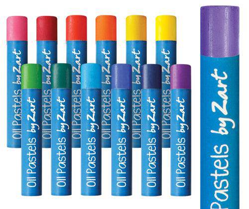 Basics Oil Pastels Cool and Warm Colours Pack of 48 - Zart