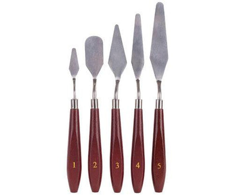 Palette Knife Set Assorted Pack of 5 - Zart