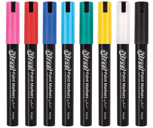 Street Paint Markers by Zart Pack of 8 - Zart