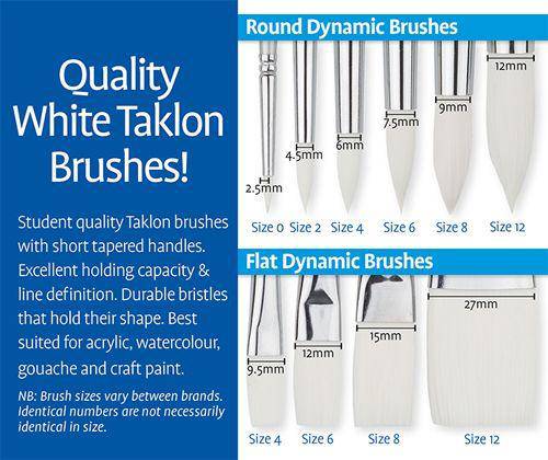 Zart Dynamic Taklon Round Brushes - Zart