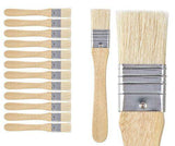 Wide Flat Brushes Pack of 12 - Zart