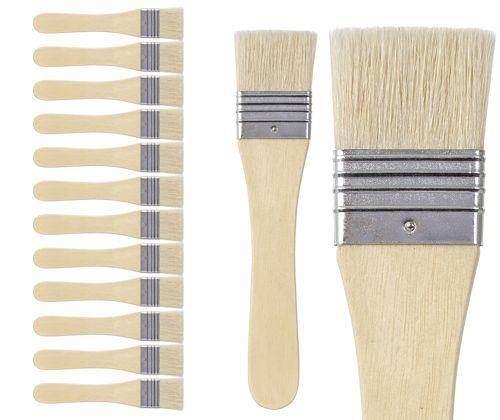 Wide Flat Brushes Pack of 12 - Zart