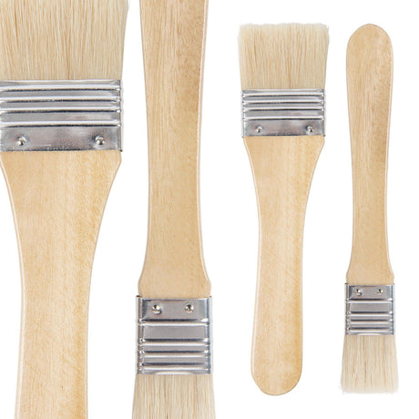 Wide Flat Brushes Pack of 12 - Zart