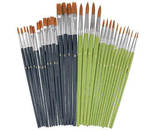 Bulk Taklon Brushes Assorted Pack of 32 - Zart