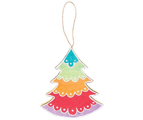 3D Tree and Star Ornaments Pack of 10 - Zart