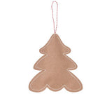 Stitched Kraft Christmas Ornaments Pack of 10 - Zart