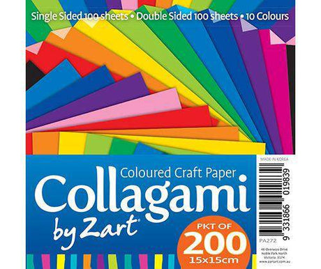 Collagami Craft Paper Pack of 200 - Zart