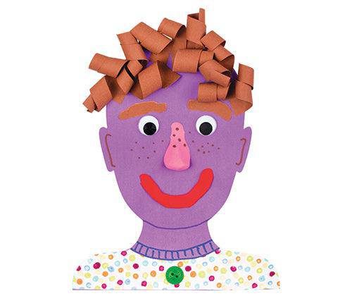 Pre-Cut Paper Heads Coloured Pack of 50 - Zart