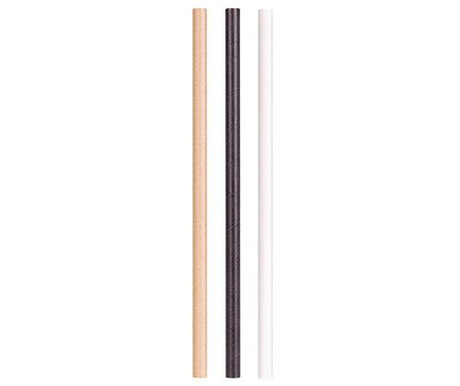 ECO Paper Straws 8mm x 19.7cm Basics Pack of 250 - Zart