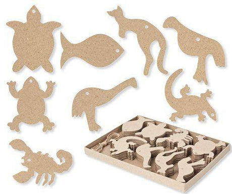 Papier-mache Australian Animals Pack of 80 - Zart