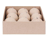 Papier-mache Baubles 60mm Pack of 9 - Zart