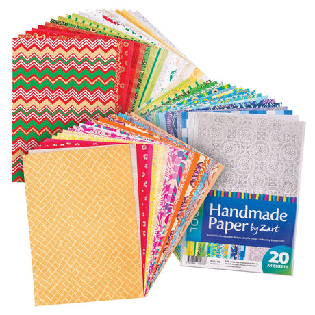 Handmade Pattern Paper A4 Pack of 20 - Zart