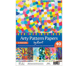 Pattern Paper A4 Arty Pack of 40 - Zart