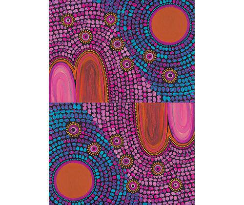 Pattern Paper A4 Contemporary Australian Indigenous Pack of 40 - Zart