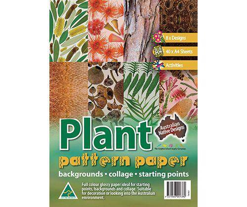 Pattern Papers A4 Plant Pack of 40 - Zart