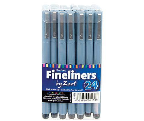 Budget Fineliner Pack of 24 - Zart