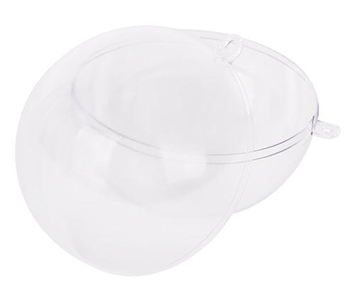 Plastic Bauble Clear 70mm Pack of 10 - Zart