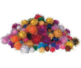 Basics Pom Poms Glitter Colours Pack of 200 - Zart