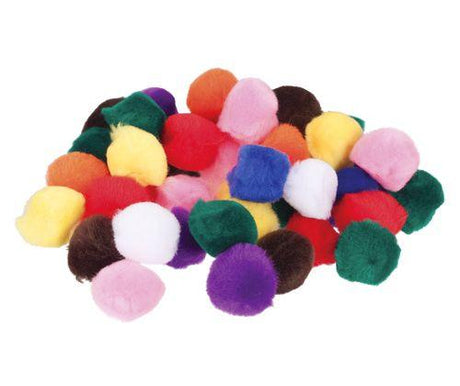 Pom Pom Coloured 25mm Pack of 100 - Zart