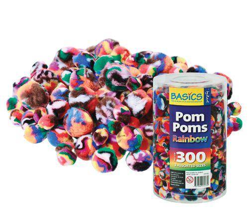 Pom Pom Rainbow Pack of 300 - Zart