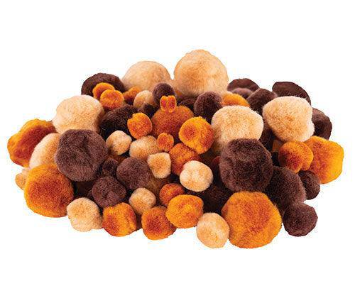 Pom Poms 55g Earth Tones - Zart