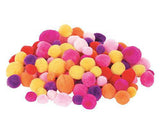 Pom Poms Assorted Warm Colours Pack of 300 - Zart