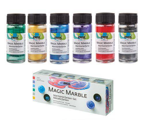 Magic Marble Paint Metallic Pack of 6 - Zart