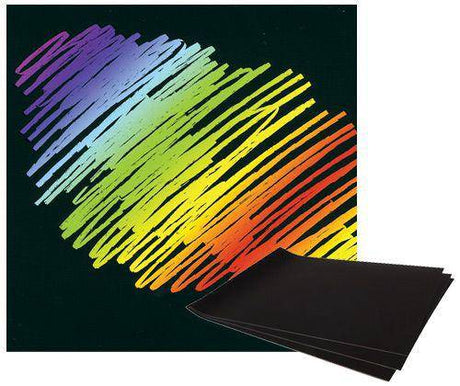 Scratch Rainbow Scraper Card A4 Pack of 12 - Zart