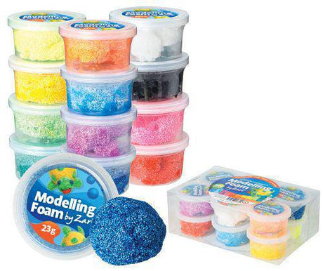 Modelling Foam Dough Coloured 20g Pack of 12 - Zart