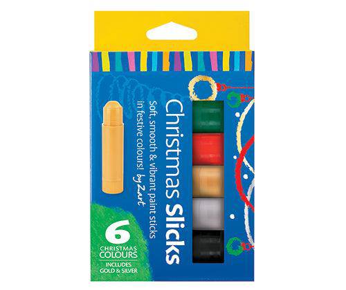 Slicks By Zart Christmas Colours Set of 6 - Zart