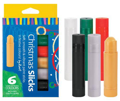 Slicks By Zart Christmas Colours Set of 6 - Zart