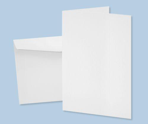 Cards and Envelopes White Pack of 20 - Zart