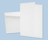 Cards and Envelopes White Pack of 20 - Zart