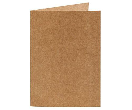 Kraft Card and Envelope 120 x 170mm (folded) Pack of 20 - Zart