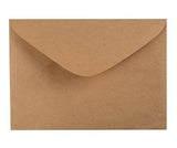 Kraft Card and Envelope 120 x 170mm (folded) Pack of 20 - Zart