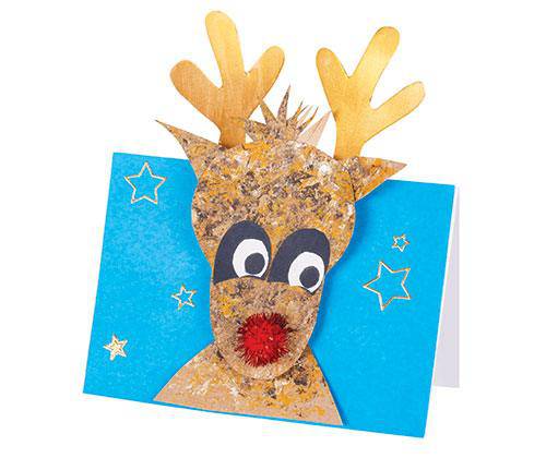 Pop-Up Reindeer Card Pack of 10 - Zart