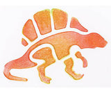 Dinosaur Stencils 15.2 x 15.2cm Pack of 6 - Zart