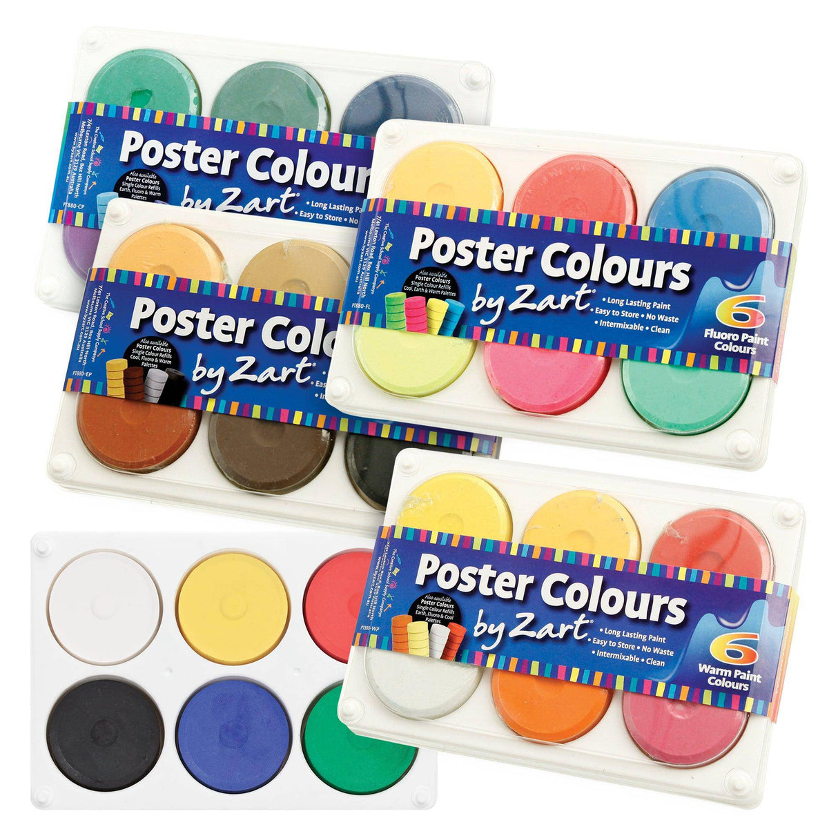 Poster Colours Paint Palettes by Zart - Zart