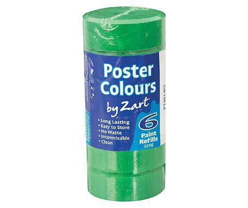 Poster Colours Paint Refills by Zart Pack of 6 - Zart