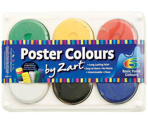 Poster Colours Paint Assorted Sets Pack of 4 - Zart