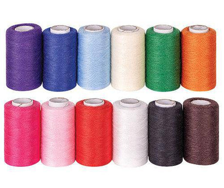 Sewing Thread Cololured 1000 yards Pack of 12 - Zart