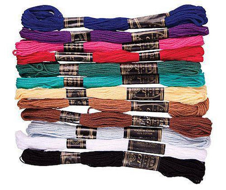 Stranded Coloured Cotton Pack of 24 - Zart