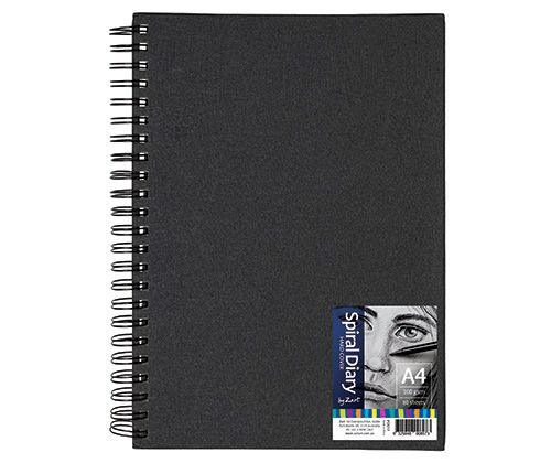 Hard Spiral Cover Diary A4 - Zart