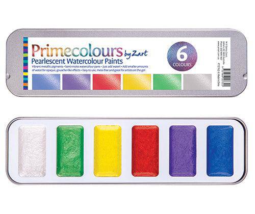 Zart Primecolours Pearlescent Watercolour Paints - Zart