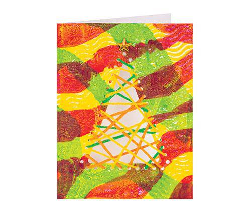 Christmas Cut-out Threading Card Pack of 10 - Zart