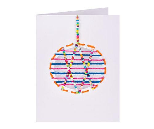 Christmas Cut-out Threading Card Pack of 10 - Zart